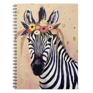 Carnet Klimt Zebra   Orné De Fleurs
