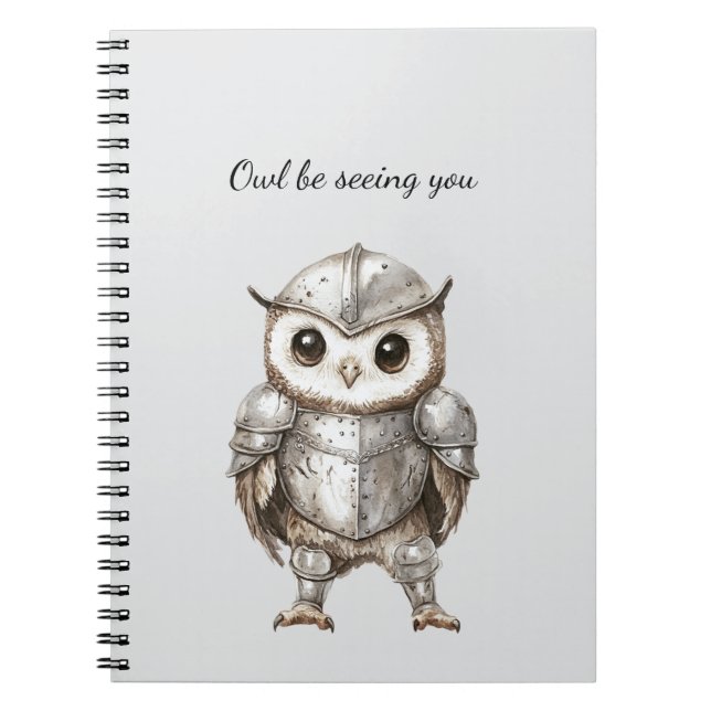 Carnet Knight Owl in Shining Armor (Devant)