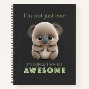 Carnet Koala Concentré Awesome mignon adorable Funny