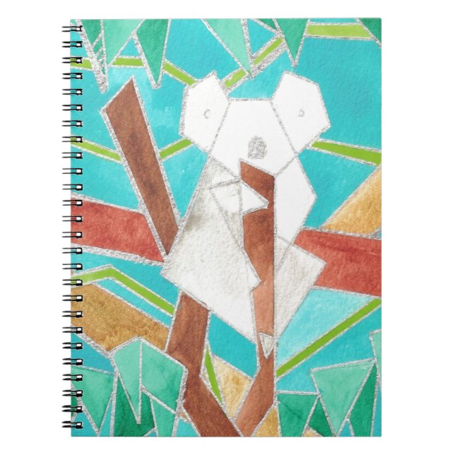 Carnet Koala in Tree Original Abstract Art (Devant)