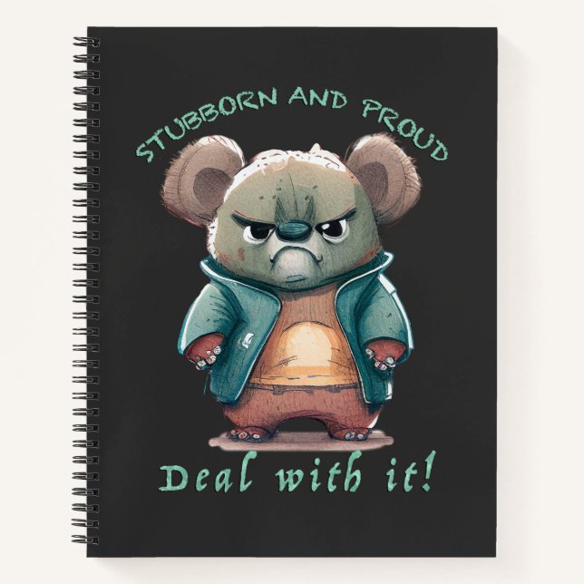 Carnet Koala Têtu Devoir Avec Elle Mignonne Adorable Drôl (Devant)