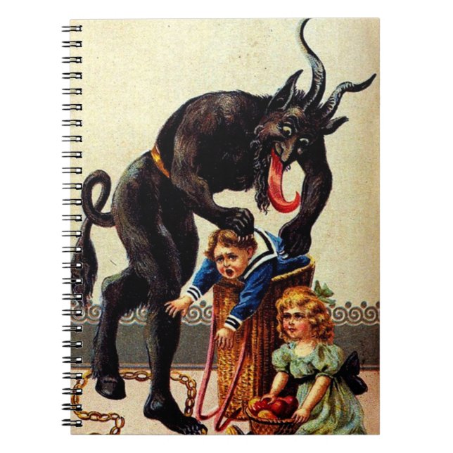 Carnet Krampus Enfants en panier Noël Noël Noël Noël Noël (Devant)