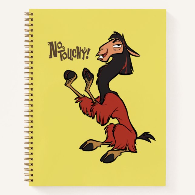 Carnet Kuzco - Pas toucher (Devant)