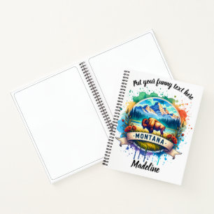 Carnet La beauté et la faune du Montana en aquarelle