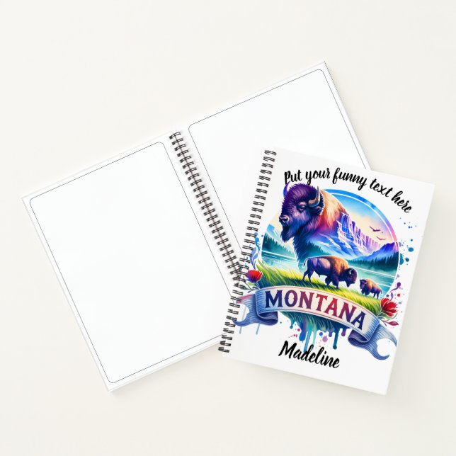 Carnet La beauté et la vie sauvage du Montana dans le wat (Intérieur)