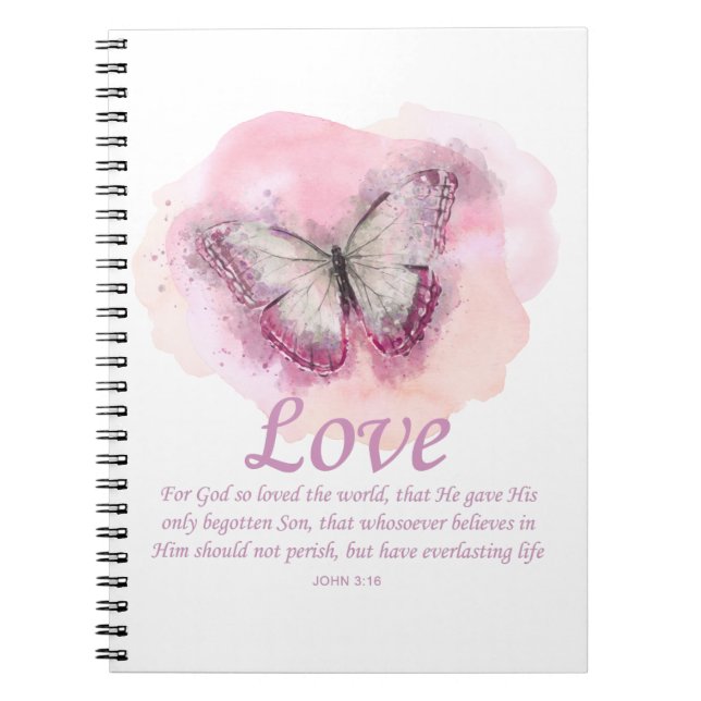 Carnet La Bible chrétienne des femmes Verse Papillon : L' (Devant)