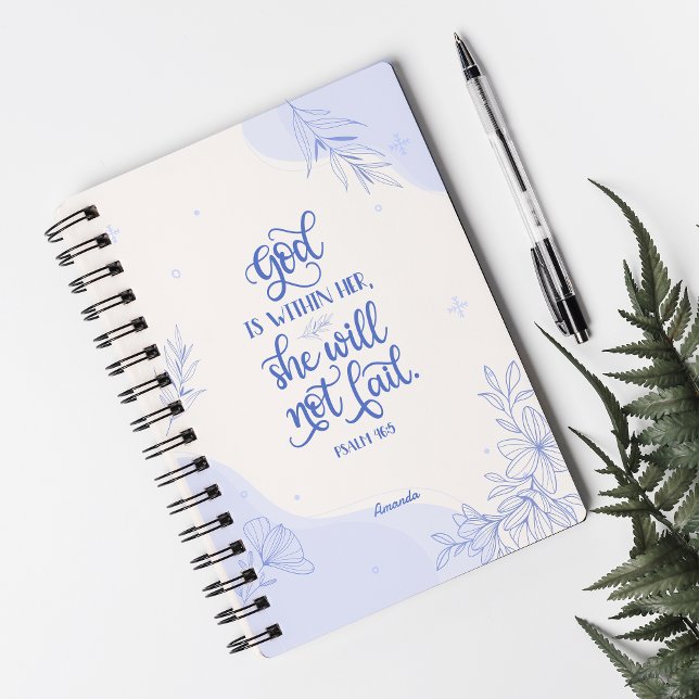Carnet La Bible Verse Dieu Est Dans Son Cadeau Pour Elle (Créateur téléchargé)