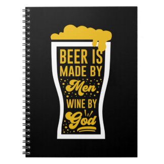Carnet La Bière Est Faite Par Les Hommes