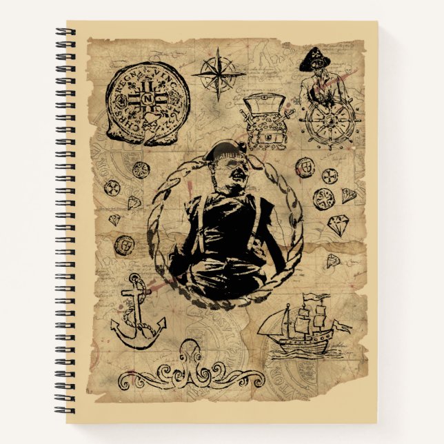 Carnet La carte des bijoux au trésor des Goonies (Devant)