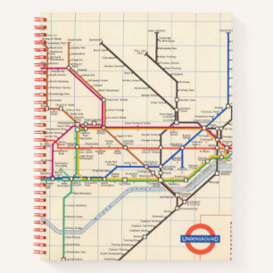 Carnet La carte métro de Londres
