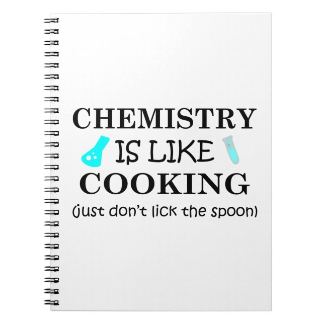 Carnet la chimie est comme la cuisine (Devant)