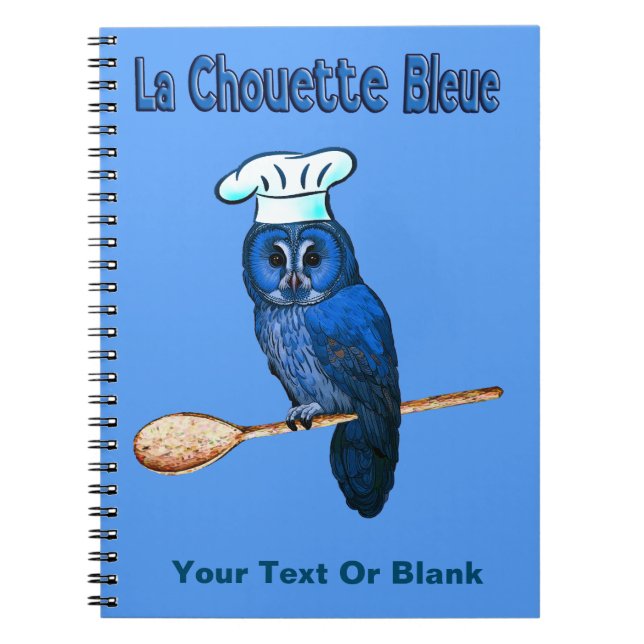 Carnet La Chouette Bleue Café (Devant)