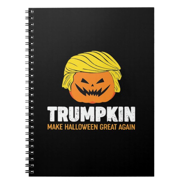 Carnet La citrouille rend l'Halloween grand à nouveau cla (Devant)