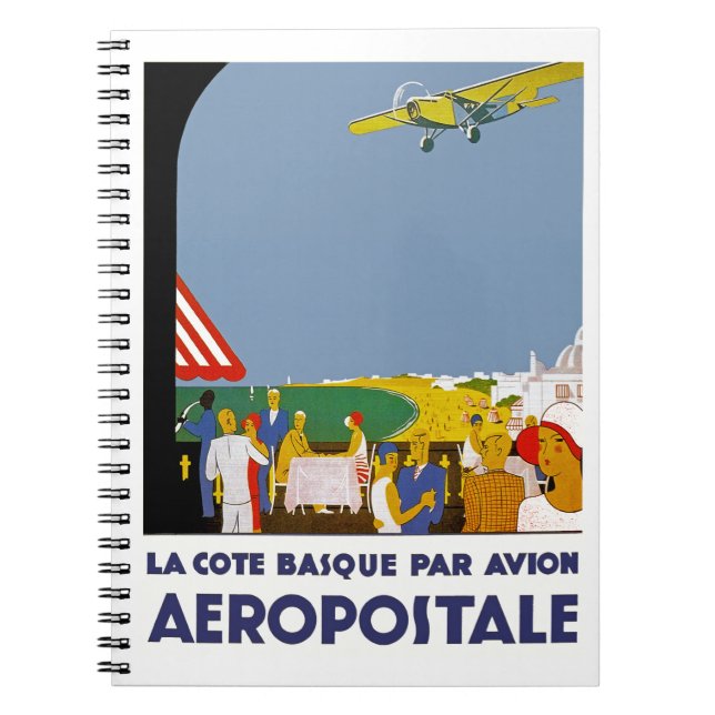 Carnet La Côte Basque Par Avion (Devant)