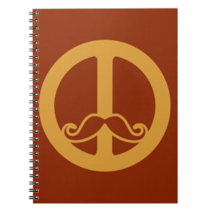Carnet La coutume Peace Stache
