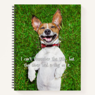 Carnet La couverture avait un chien dessus