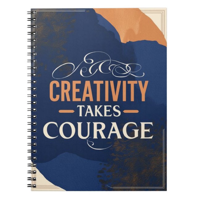Carnet La créativité exige du courage (Devant)
