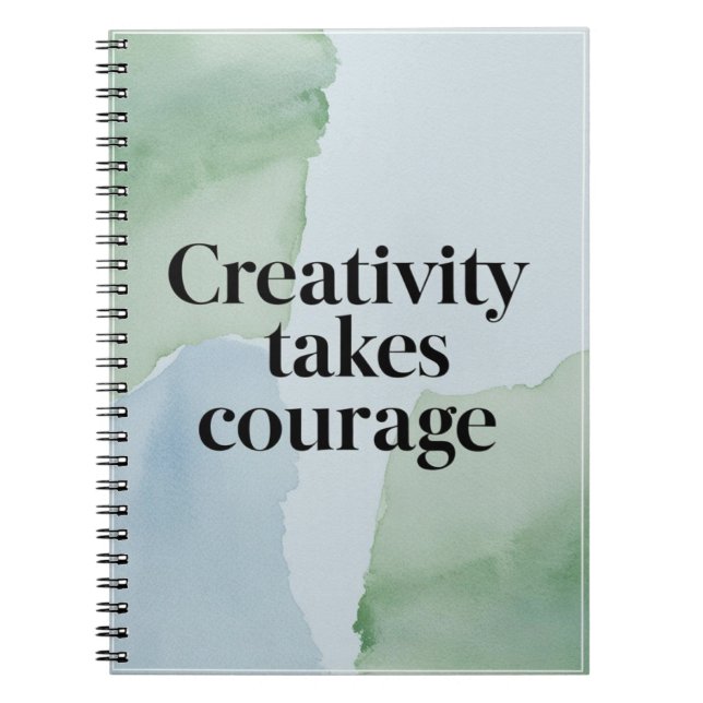 Carnet La créativité prend courage (Devant)
