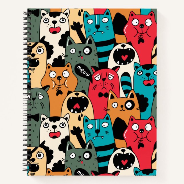 Carnet La Crowd of cats (Devant)
