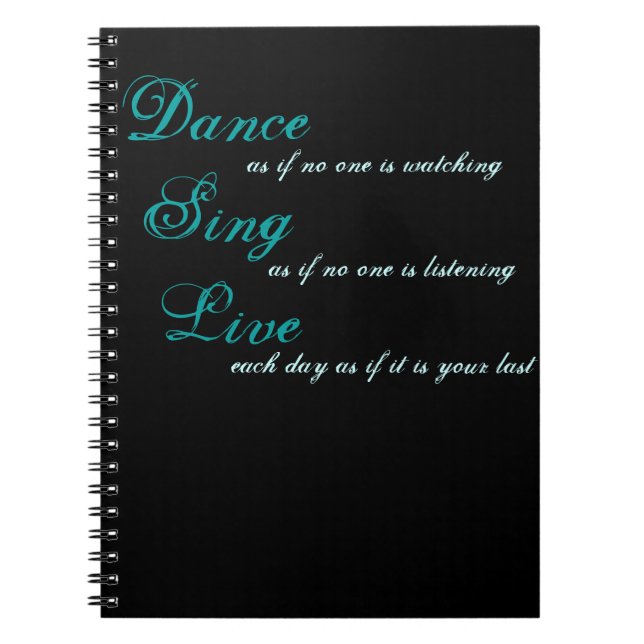 Carnet La danse chantent vivant… (Devant)