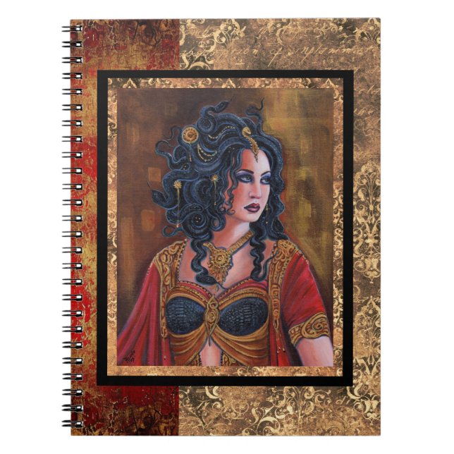Carnet La déesse Medusa serpents par Renee Lavoie (Devant)