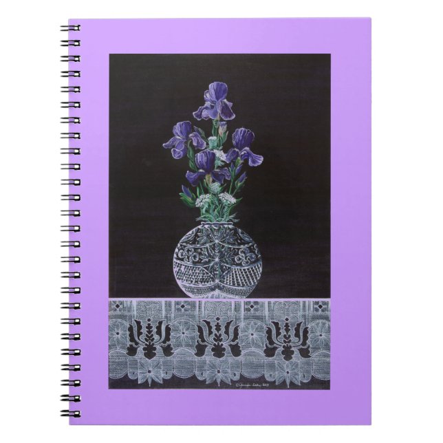 Carnet La dentelle de la reine Iris (Devant)