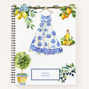 Carnet La Dolce Vita Lemon Blue Italie