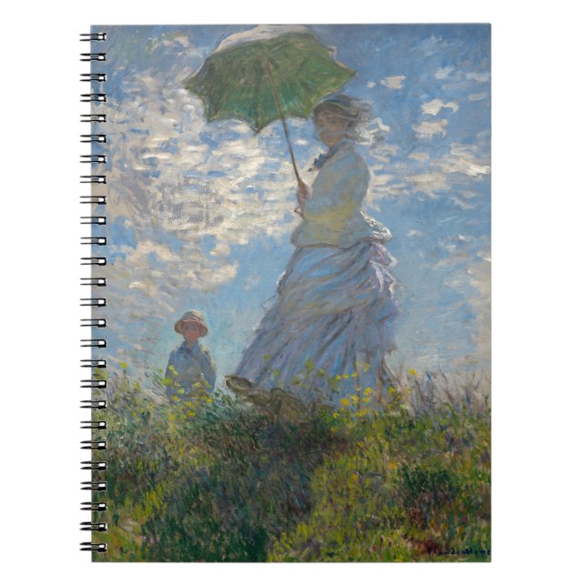 Carnet La Femme de Monet avec parasol (Devant)