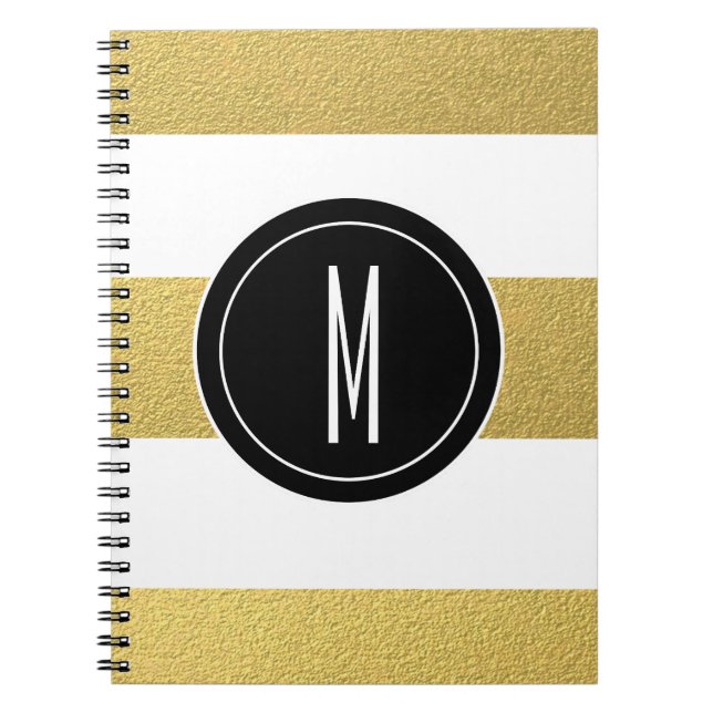 CARNET LA FEUILLE D'OR BARRE LE MONOGRAMME NOIR DE %PIPE% (Devant)