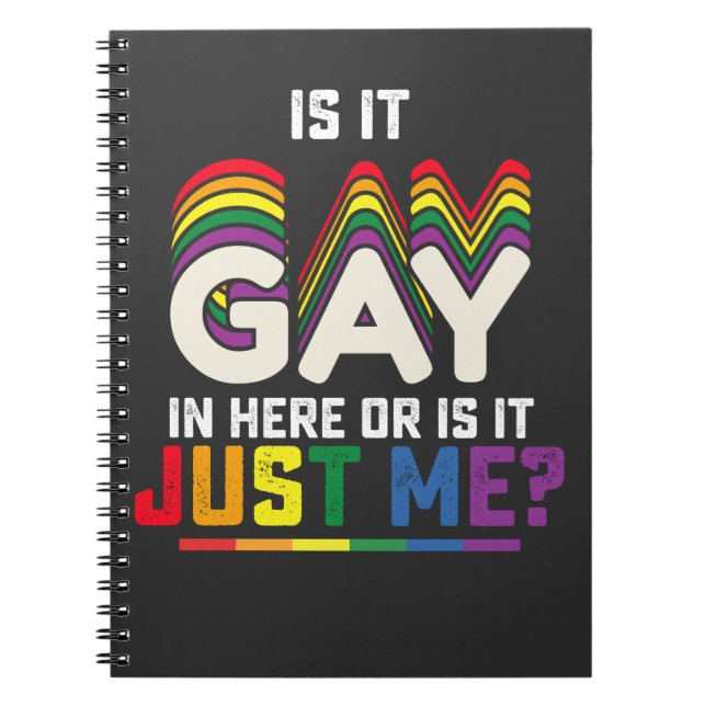 Carnet La Fierté LGBT Est Gay Ici Ou Est-Ce Juste Moi (Devant)