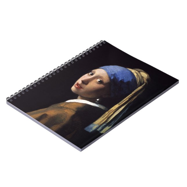 Carnet La fille avec une perle oreille par Johannes Verme (Côté gauche)