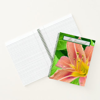Carnet La fleur inspirée avec carnet/journal feuille.