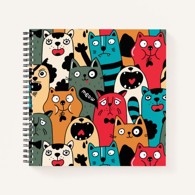 Carnet La foule de chats (Devant)