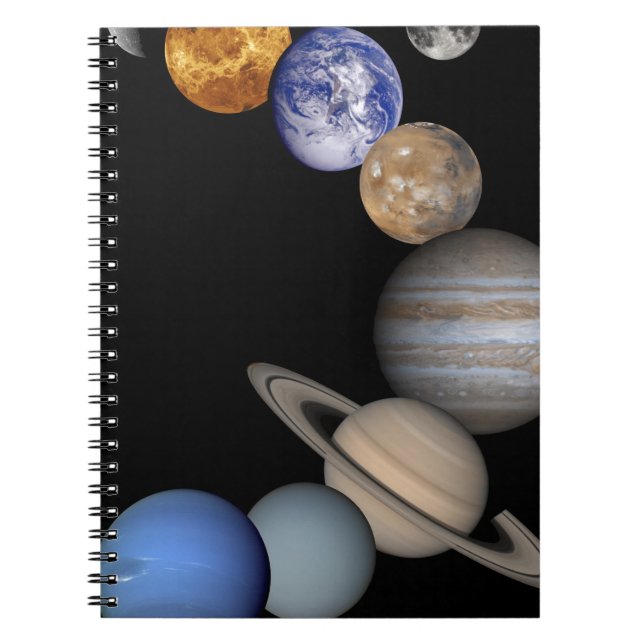 Carnet La gamme de système solaire nos planètes (Devant)