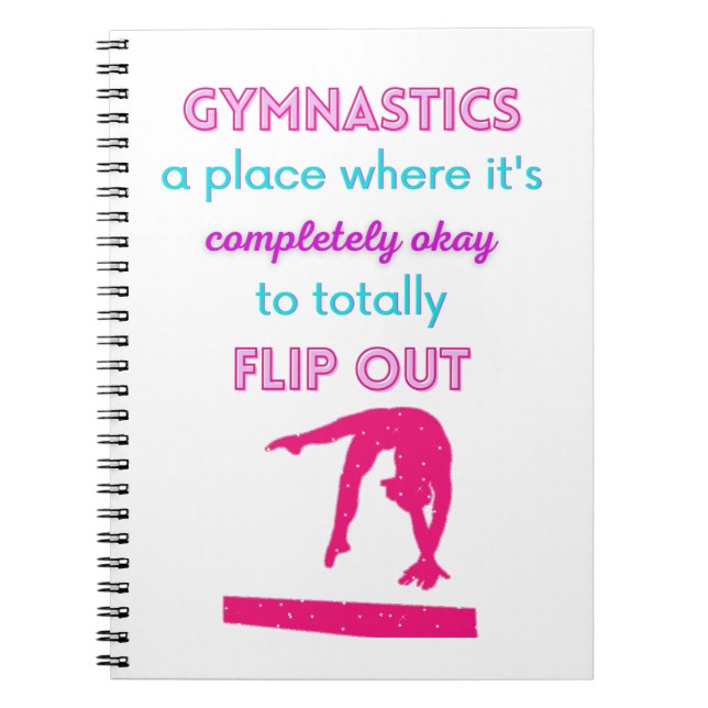 Carnet La gymnastique Un endroit où il fait bon se retour (Devant)