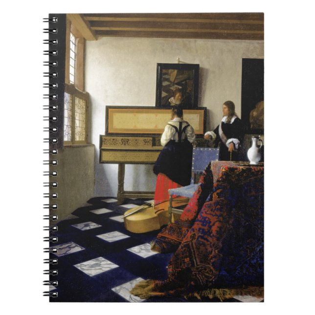 Carnet La leçon de musique de Johannes Vermeer (Devant)