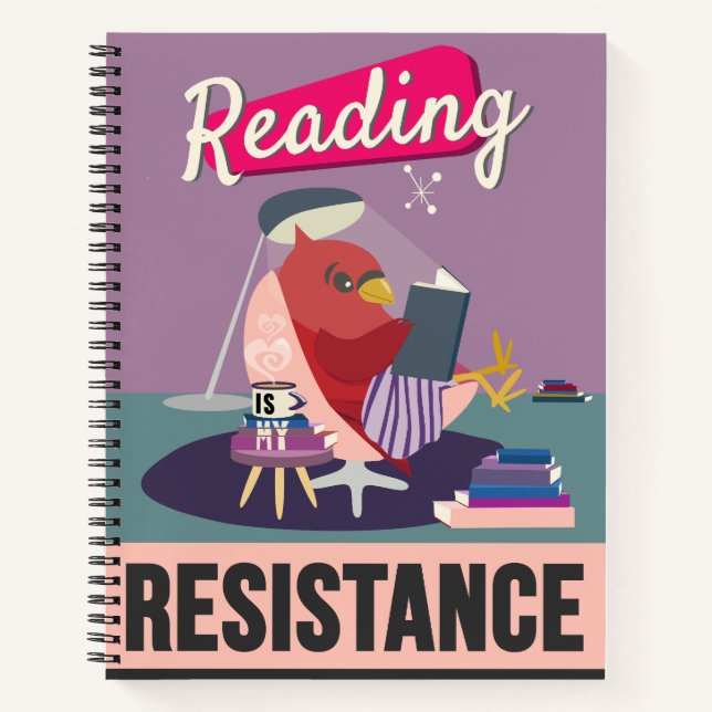 Carnet "La lecture est ma résistance" (Devant)