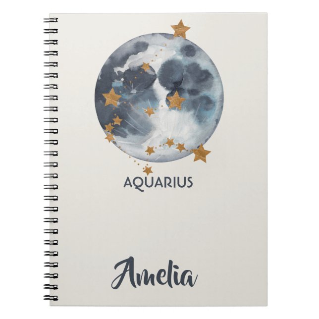 Carnet La lune céleste de zodiaque tient le premier rôle (Devant)
