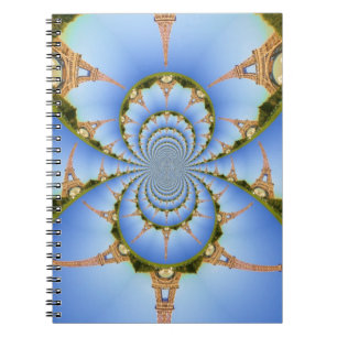 Carnet La magie de Paris : Design de tour Eiffel géométri
