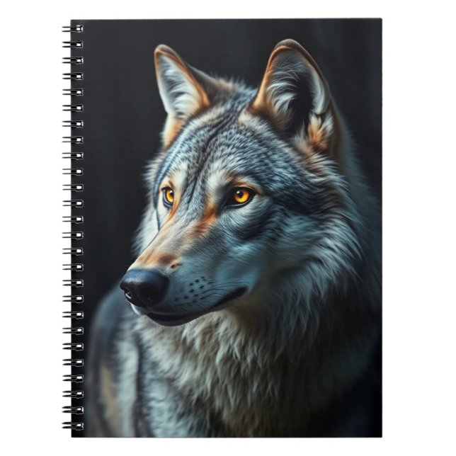 Carnet "La Majesté du Sauvage : l'Alpha dans la forêt" (Devant)