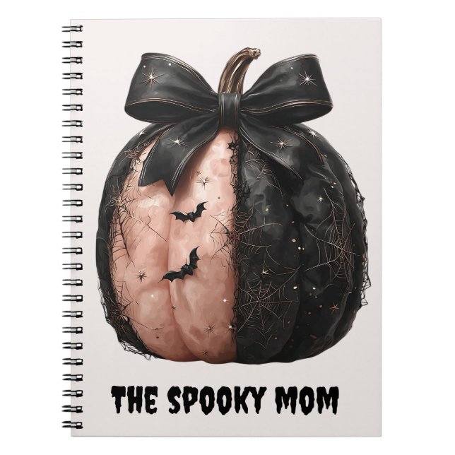 Carnet La maman Éffrayante Citrouille d'Halloween (Devant)
