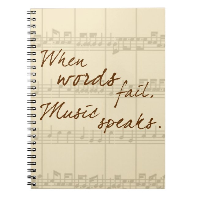 Carnet La musique parle (Devant)