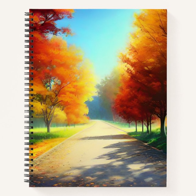 Carnet La nature Les arbres d'automne dans la forêt (Devant)