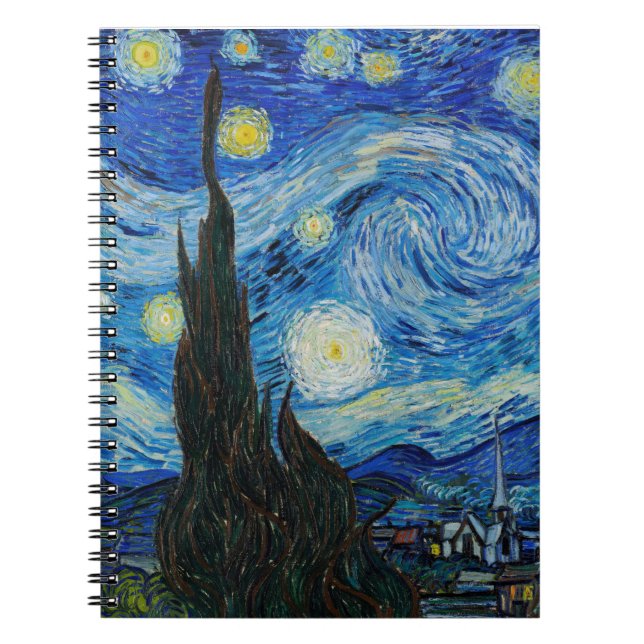 Carnet La nuit étoilée de Vincent Van Gogh (Devant)