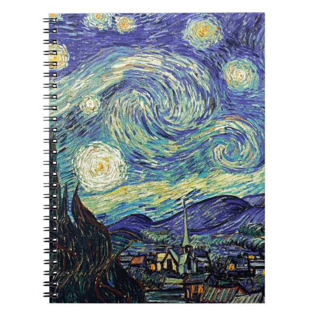 Carnet La Nuit étoilée par van Gogh (Devant)