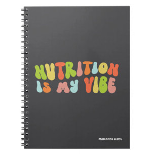 Carnet La nutrition est mon truc, Nutritionniste Colorée