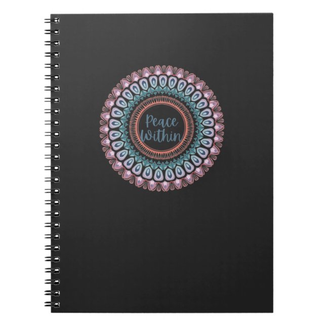Carnet La Paix Au Pastel Mandala (Devant)