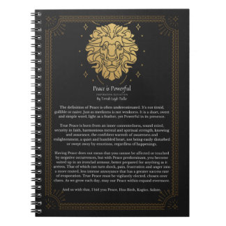 Carnet La paix est puissante