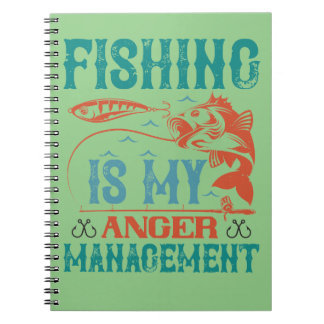 Carnet La pêche est ma gestion de colère