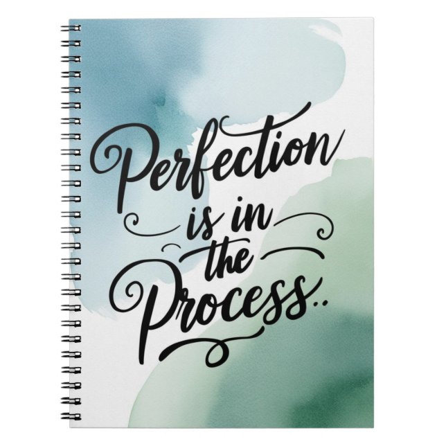 Carnet La perfection est dans le processus (Devant)